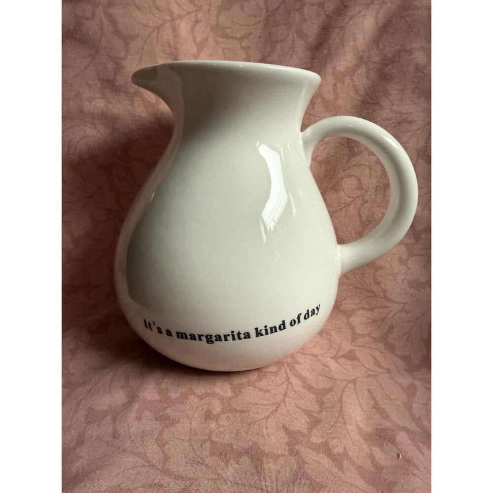 Pier One White Margarita Pitcher - It's a Margarita Kind of Day.